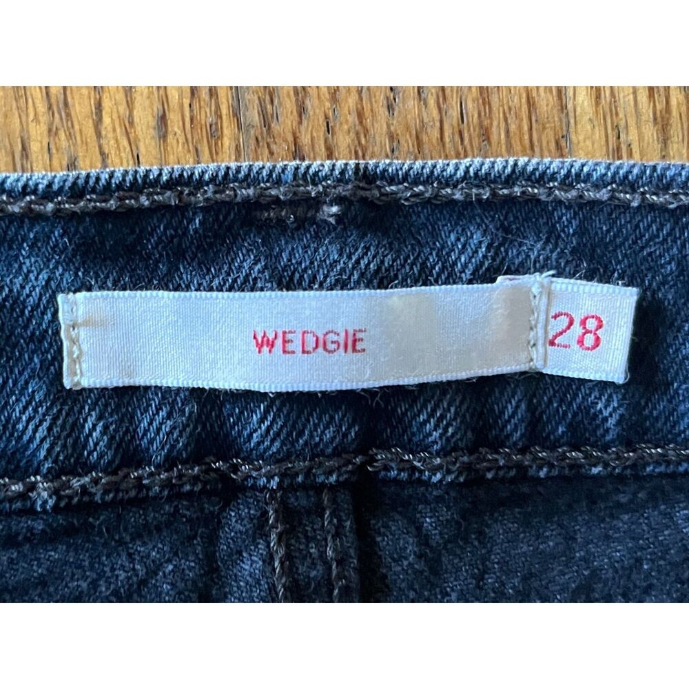 Levi's Black Wedgie Denim Pants Jeans Women's Size 28 - Picture 3 of 11